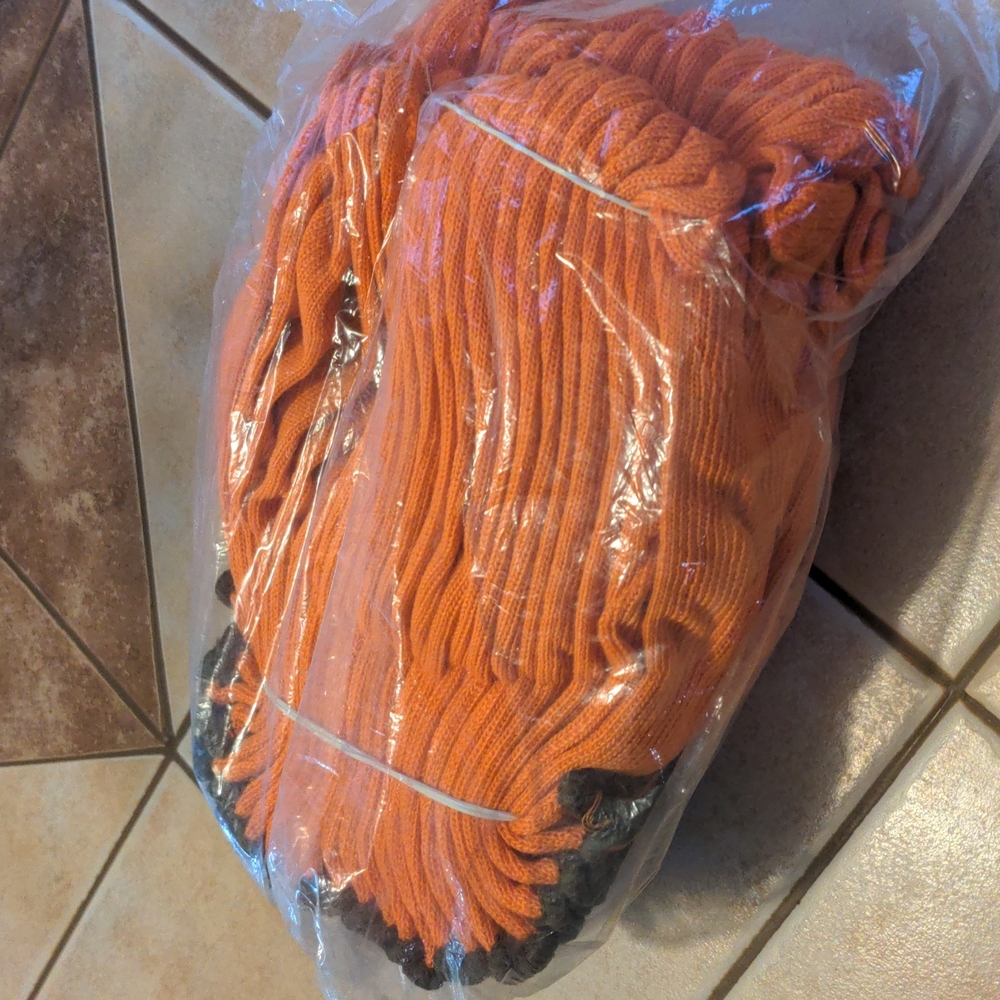 Orange 🧡 work gloves 12 pack new in bag